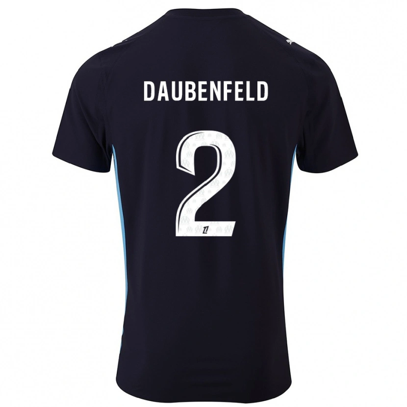 Danxen Men Lucas Daubenfeld #2 Black Sky Blue Away Jersey 2025/26 T-Shirt
