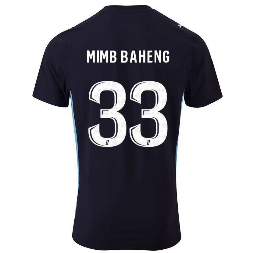 Danxen Men Rony Mimb Baheng #33 Black Sky Blue Away Jersey 2025/26 T-Shirt