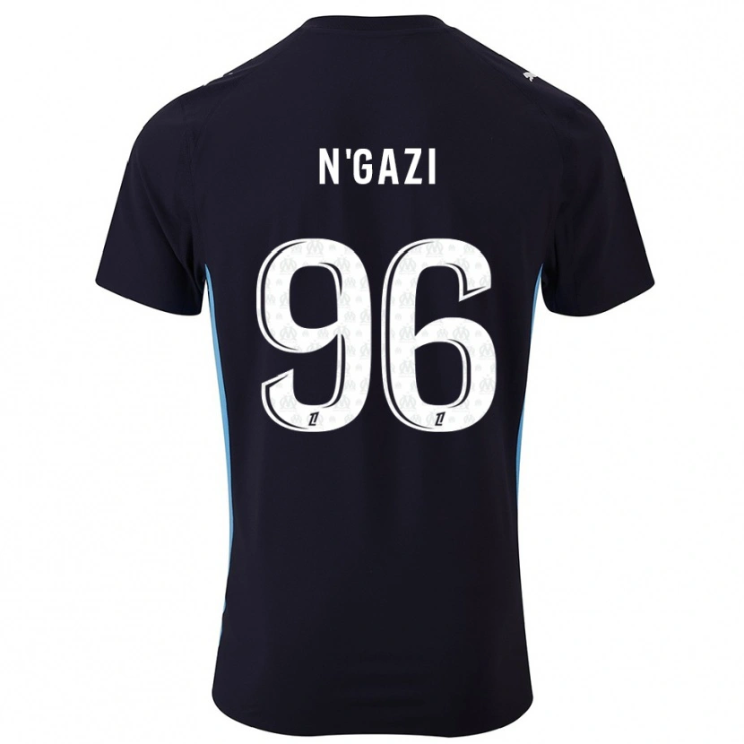 Danxen Men Chloé N'gazi #96 Black Sky Blue Away Jersey 2025/26 T-Shirt