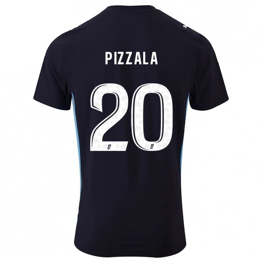 Danxen Men Caroline Pizzala #20 Black Sky Blue Away Jersey 2025/26 T-Shirt