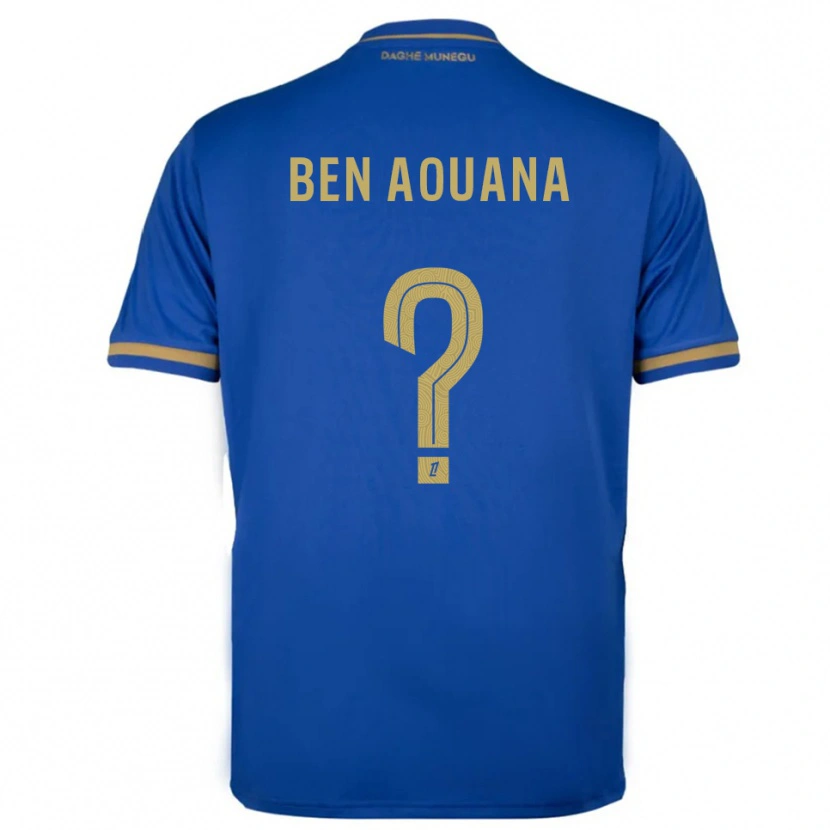 Danxen Men Adam Ben Aouana #0 Blue Gold Away Jersey 2025/26 T-Shirt