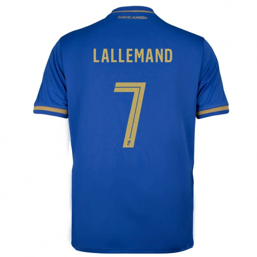 Danxen Men Nassim Lallemand #7 Blue Gold Away Jersey 2025/26 T-Shirt