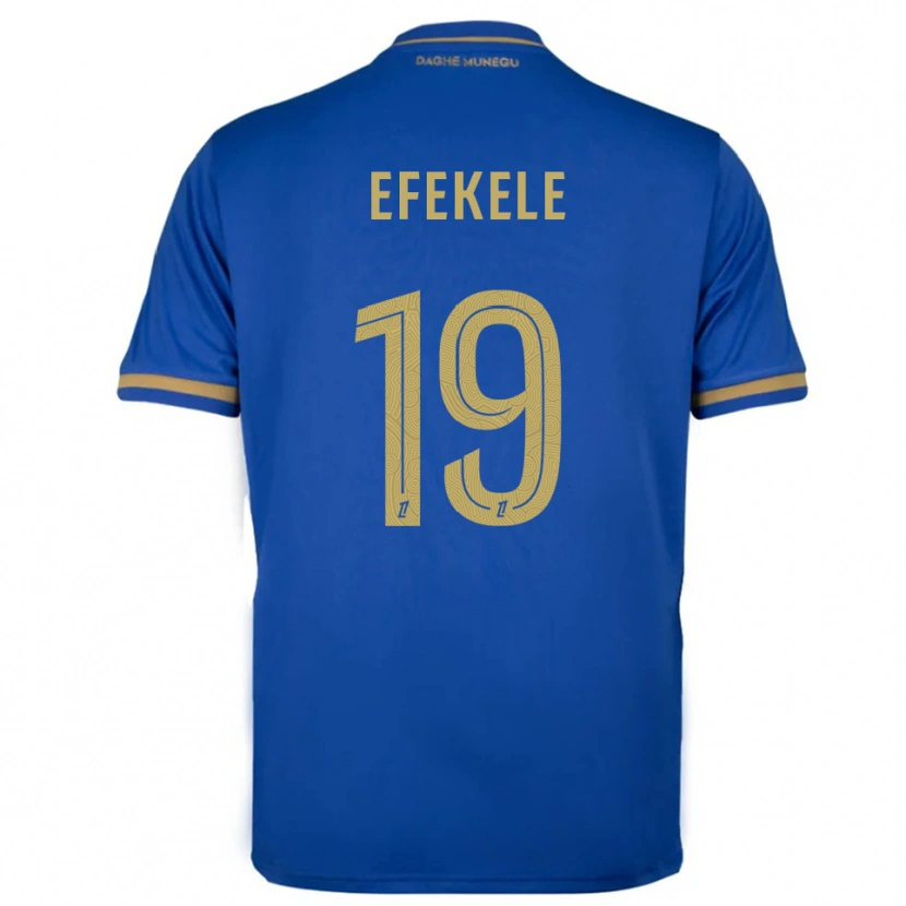 Danxen Men Malamine Efekele #19 Blue Gold Away Jersey 2025/26 T-Shirt
