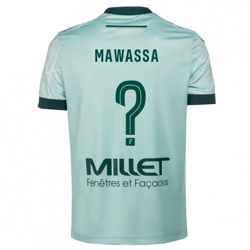 Danxen Men Enoch Mawassa #0 Green White Away Jersey 2025/26 T-Shirt