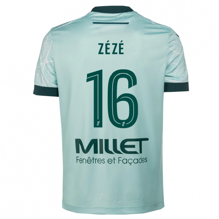 Danxen Men Yanel Zézé #16 Green White Away Jersey 2025/26 T-Shirt