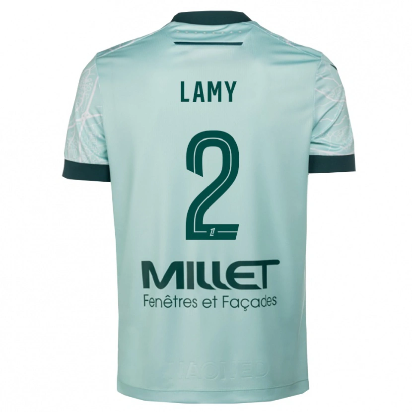 Danxen Men Hugo Lamy #2 Green White Away Jersey 2025/26 T-Shirt