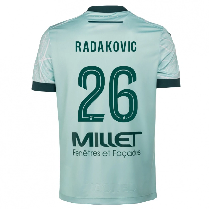 Danxen Men Uros Radakovic #26 Green White Away Jersey 2025/26 T-Shirt