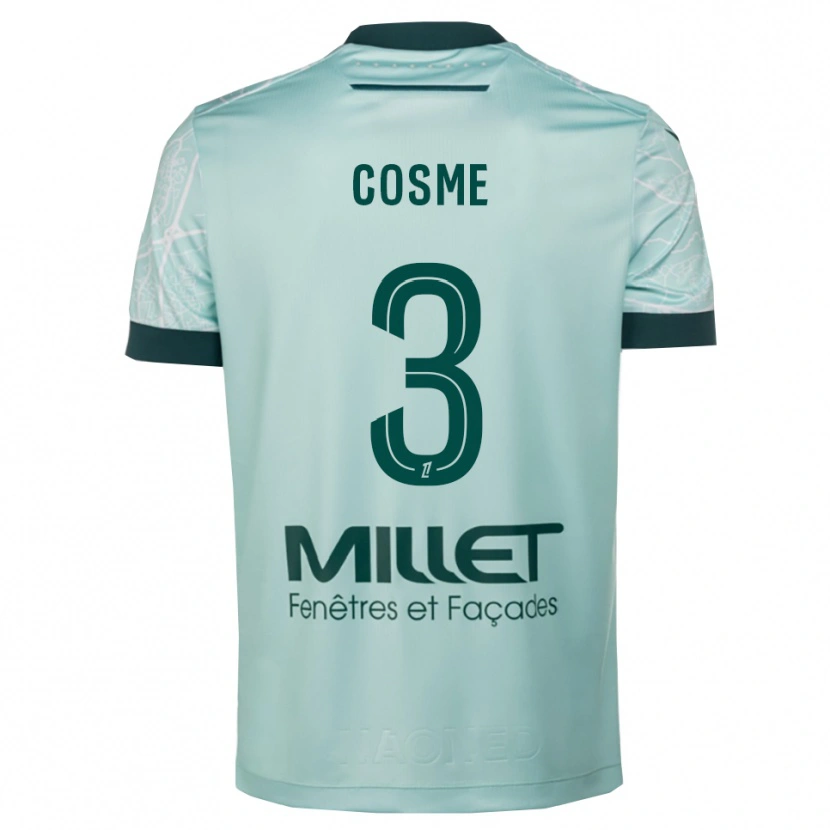Danxen Men Caitlin Cosme #3 Green White Away Jersey 2025/26 T-Shirt