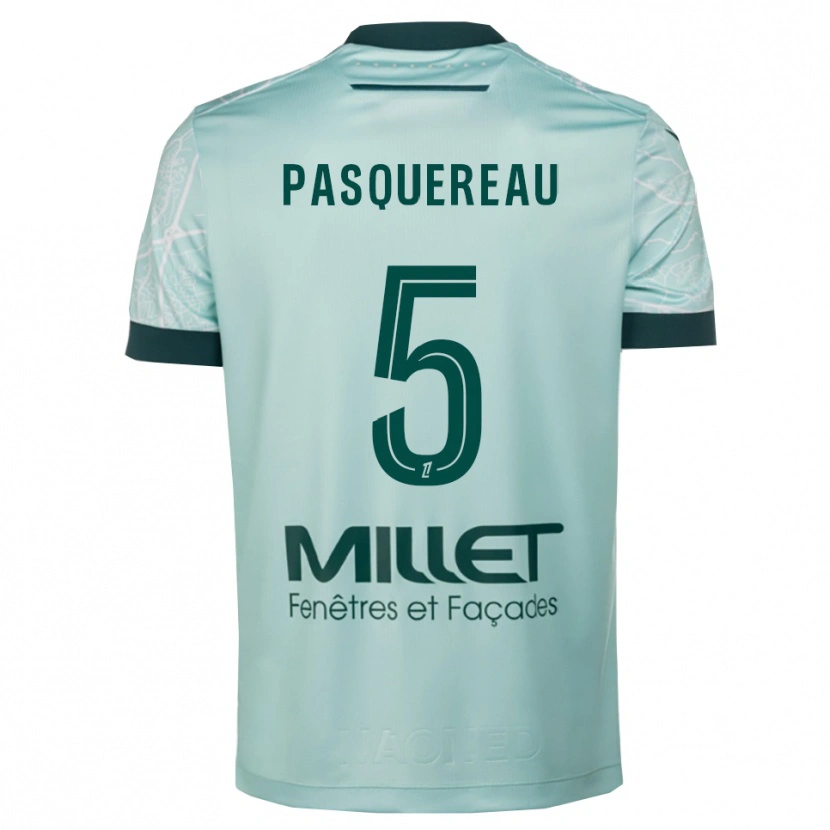Danxen Men Julie Pasquereau #5 Green White Away Jersey 2025/26 T-Shirt