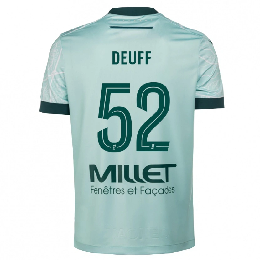 Danxen Men Bahmed Deuff #52 Green White Away Jersey 2025/26 T-Shirt