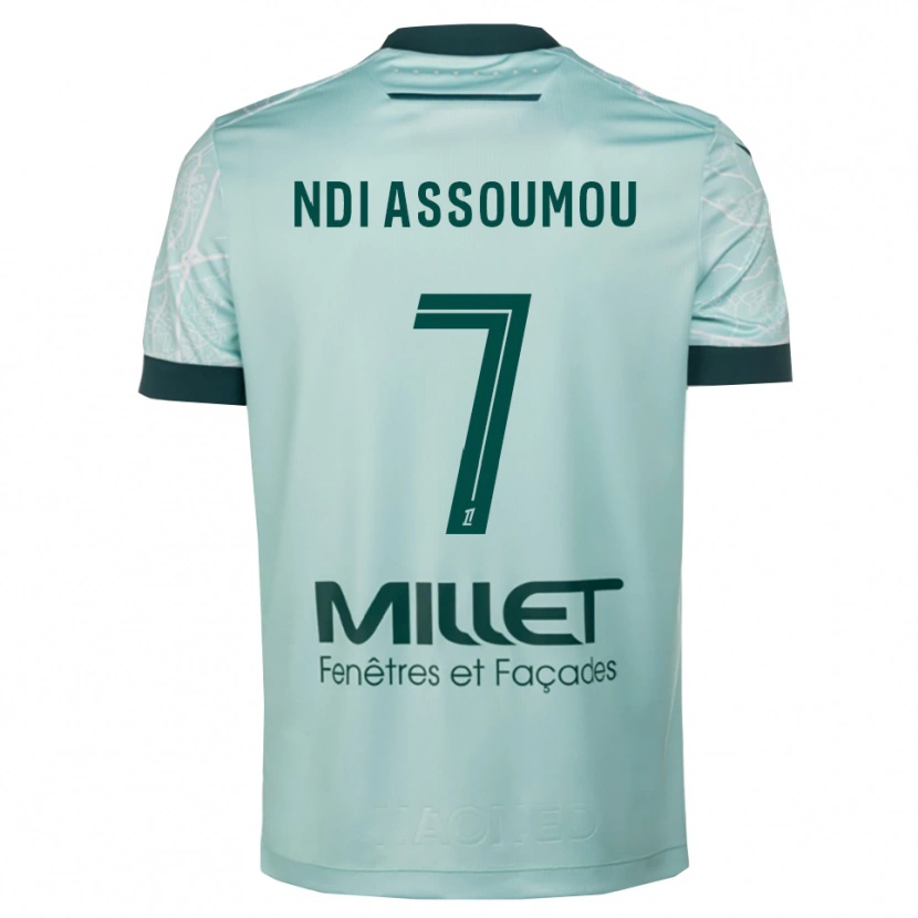 Danxen Men Frédéric Ndi Assoumou #7 Green White Away Jersey 2025/26 T-Shirt