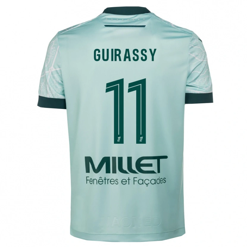 Danxen Men Herba Guirassy #11 Green White Away Jersey 2025/26 T-Shirt