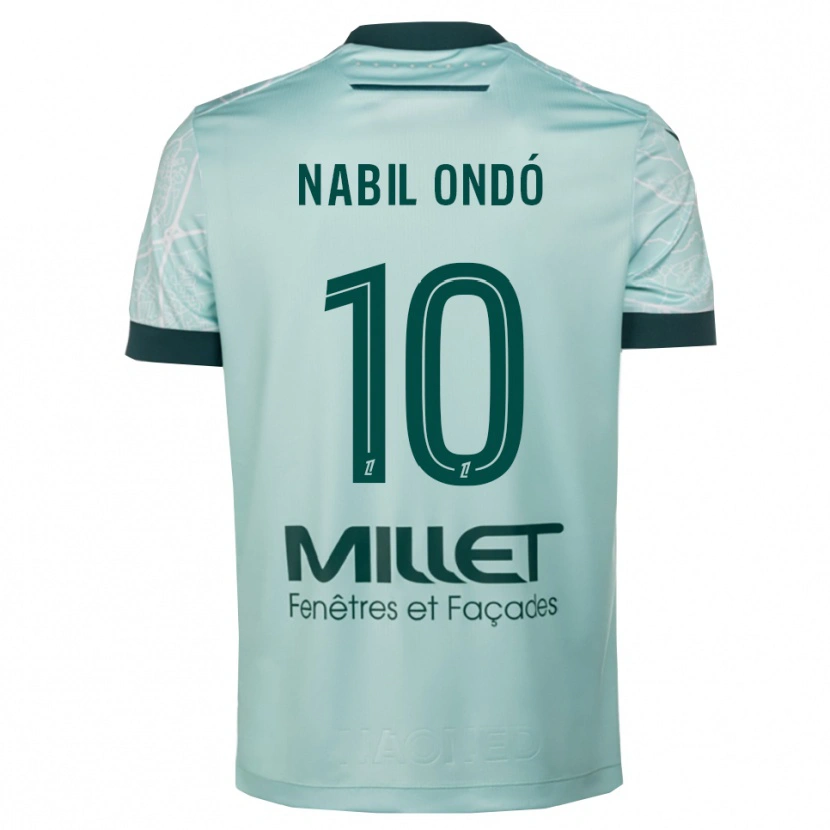 Danxen Men José Nabil Ondó #10 Green White Away Jersey 2025/26 T-Shirt