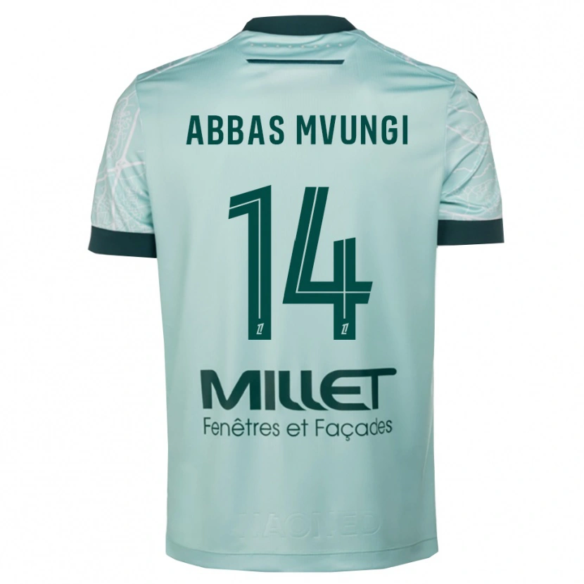 Danxen Men Omar Abbas Mvungi #14 Green White Away Jersey 2025/26 T-Shirt