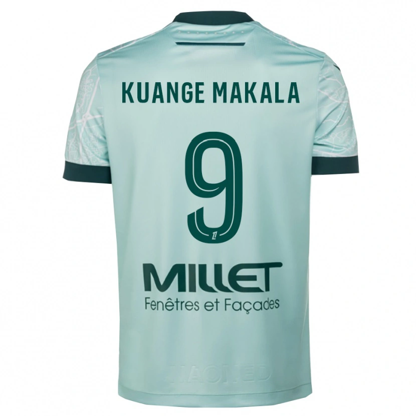 Danxen Men Jordi Kuange Makala #9 Green White Away Jersey 2025/26 T-Shirt