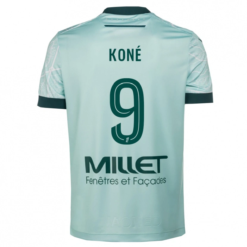 Danxen Men Junior Koné #9 Green White Away Jersey 2025/26 T-Shirt