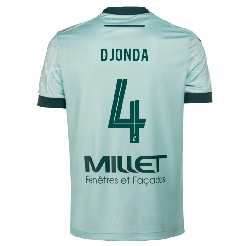 Danxen Men Christian Djonda #4 Green White Away Jersey 2025/26 T-Shirt