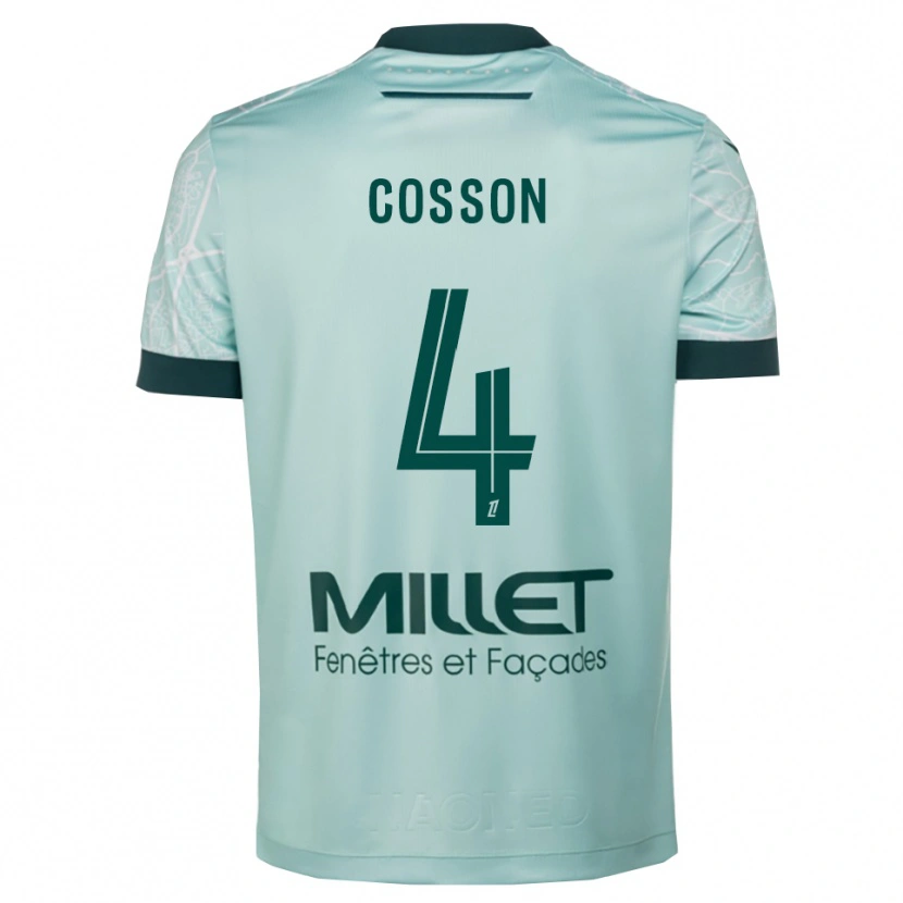 Danxen Men Maureen Cosson #4 Green White Away Jersey 2025/26 T-Shirt