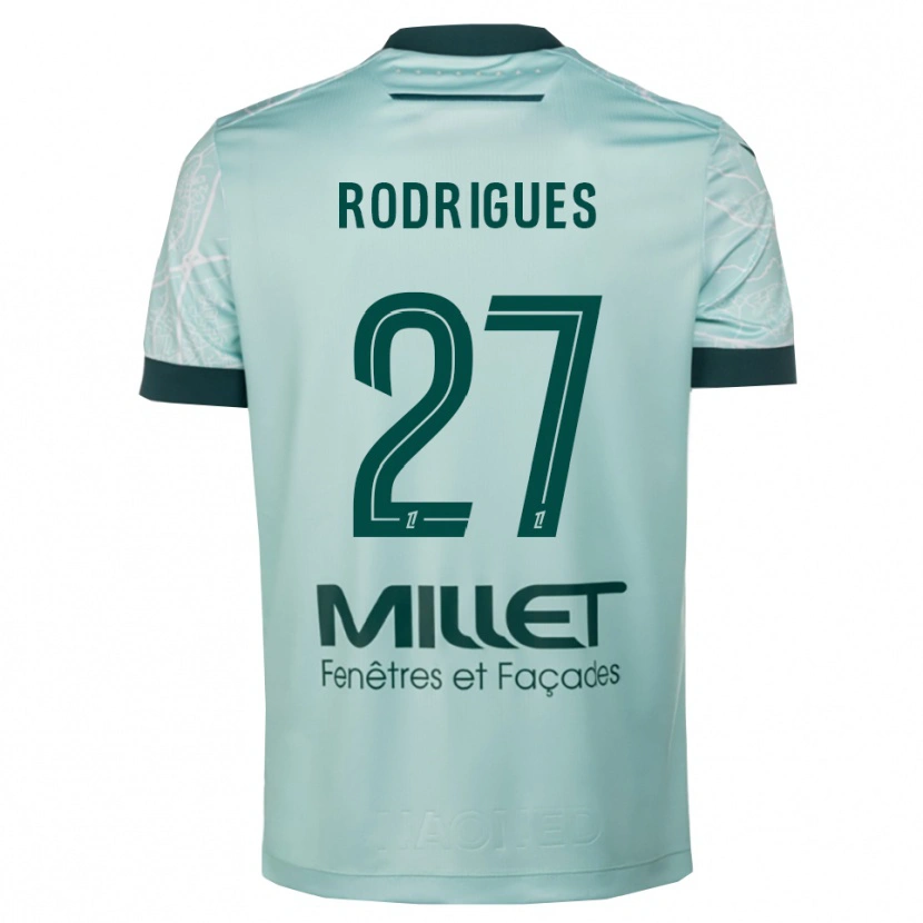 Danxen Men Nelly Rodrigues #27 Green White Away Jersey 2025/26 T-Shirt