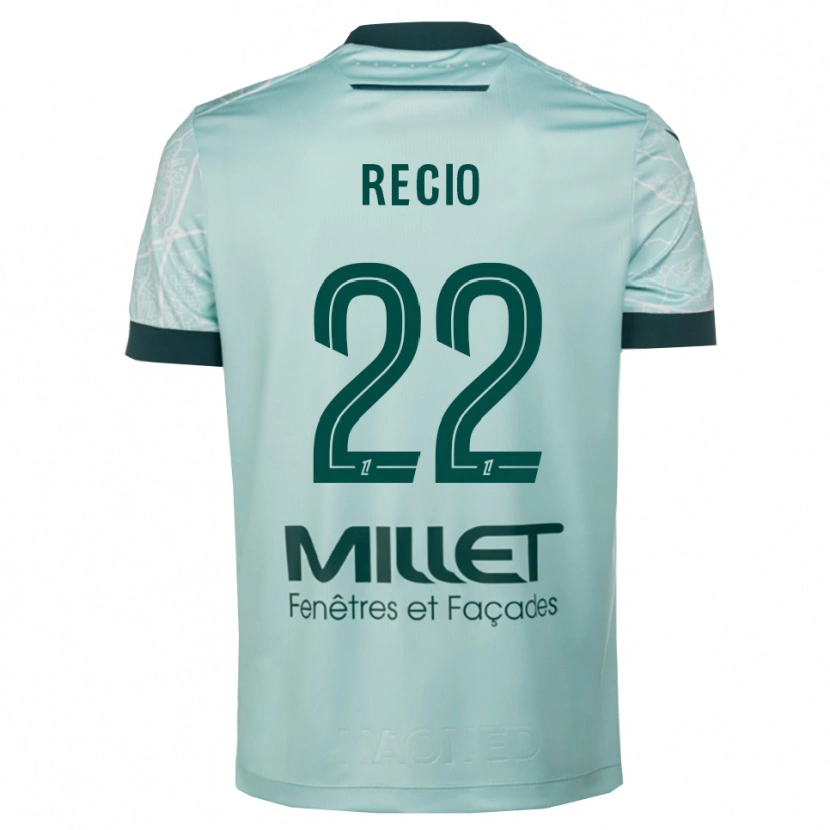 Danxen Men Andrea Recio #22 Green White Away Jersey 2025/26 T-Shirt