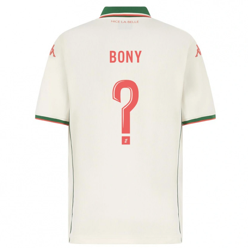 Danxen Men Geoffroy Bony #0 White Green Away Jersey 2025/26 T-Shirt