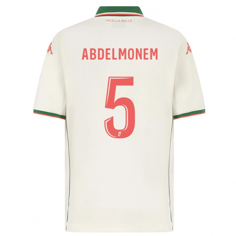Danxen Men Mohamed Abdelmonem #5 White Green Away Jersey 2025/26 T-Shirt
