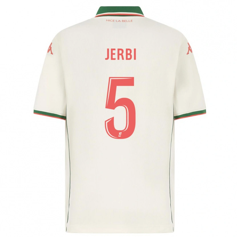 Danxen Men Rayan Jerbi #5 White Green Away Jersey 2025/26 T-Shirt