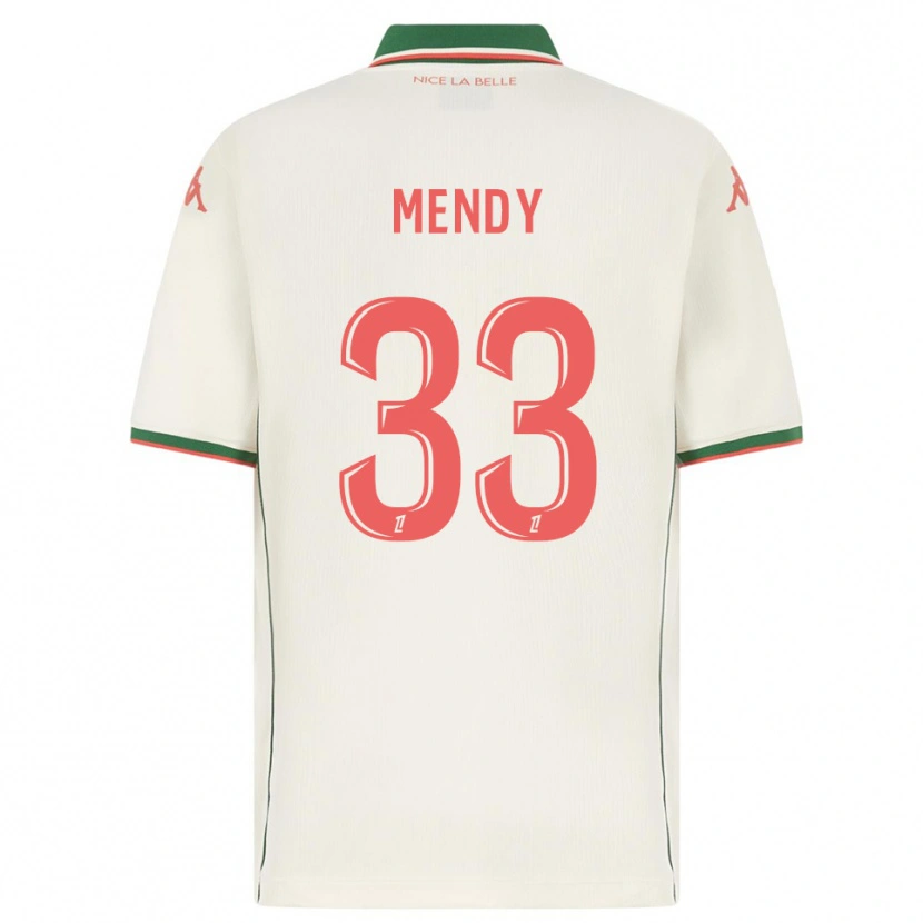 Danxen Men Antoine Mendy #33 White Green Away Jersey 2025/26 T-Shirt