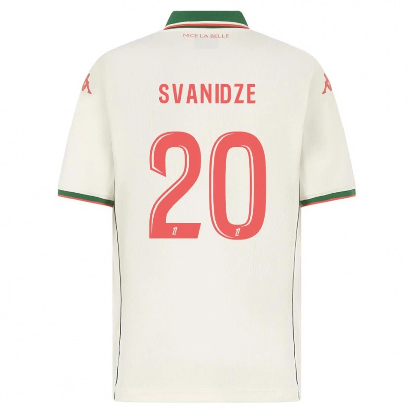 Danxen Men Andria Svanidze #20 White Green Away Jersey 2025/26 T-Shirt