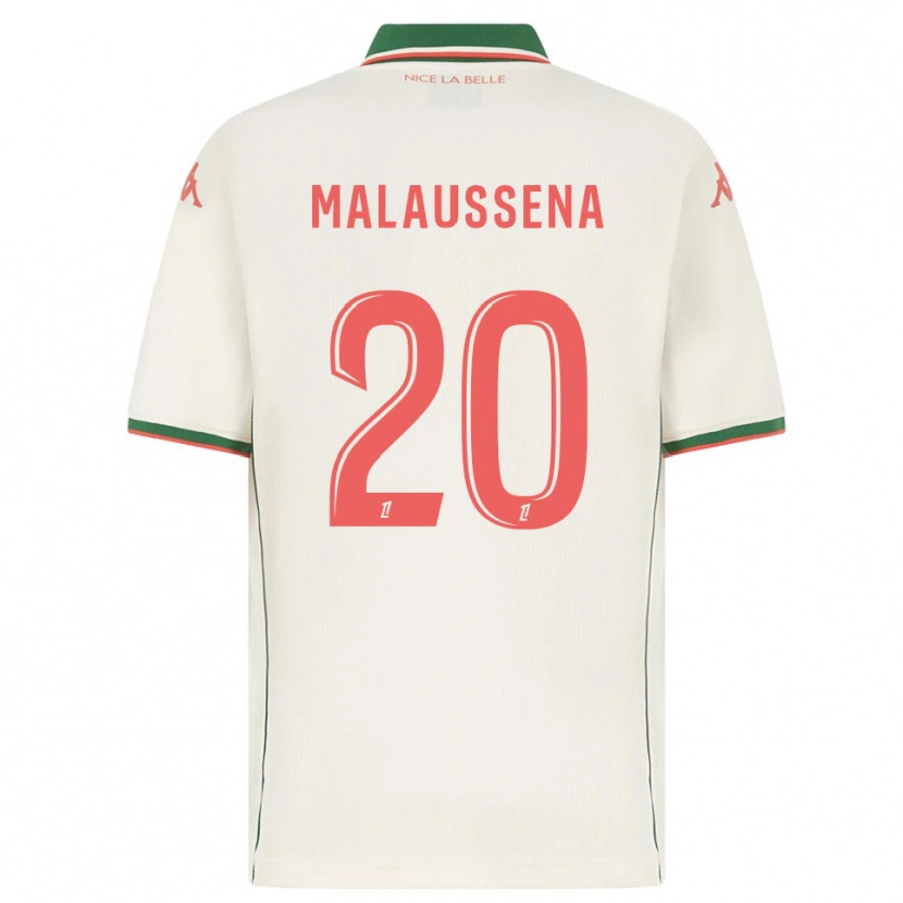 Danxen Men Angela Malaussena #20 White Green Away Jersey 2025/26 T-Shirt