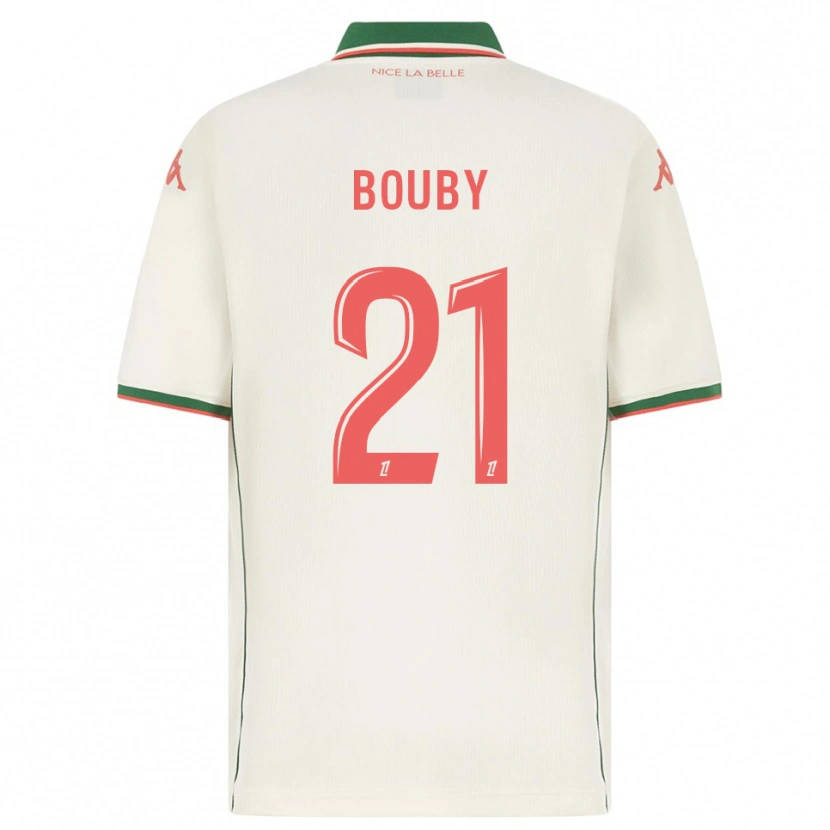 Danxen Men Coline Bouby #21 White Green Away Jersey 2025/26 T-Shirt