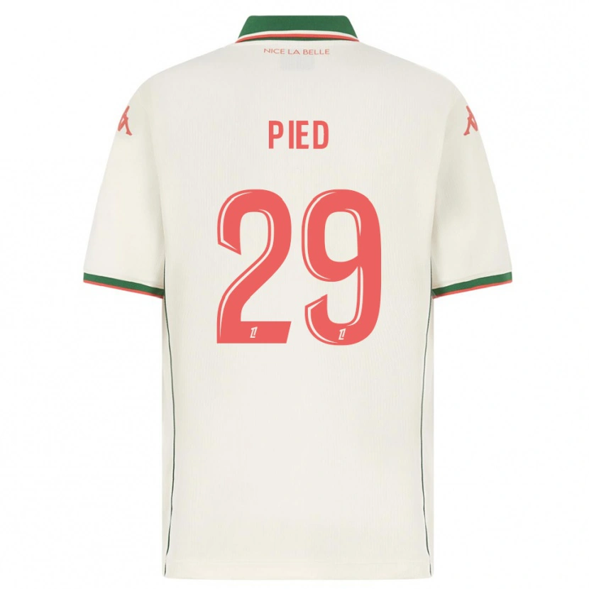 Danxen Men Jérémy Pied #29 White Green Away Jersey 2025/26 T-Shirt