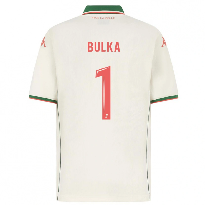 Danxen Men Marcin Bulka #1 White Green Away Jersey 2025/26 T-Shirt