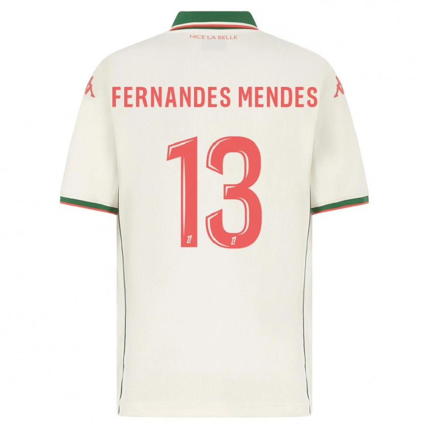Danxen Men Mathis Fernandes Mendes #13 White Green Away Jersey 2025/26 T-Shirt