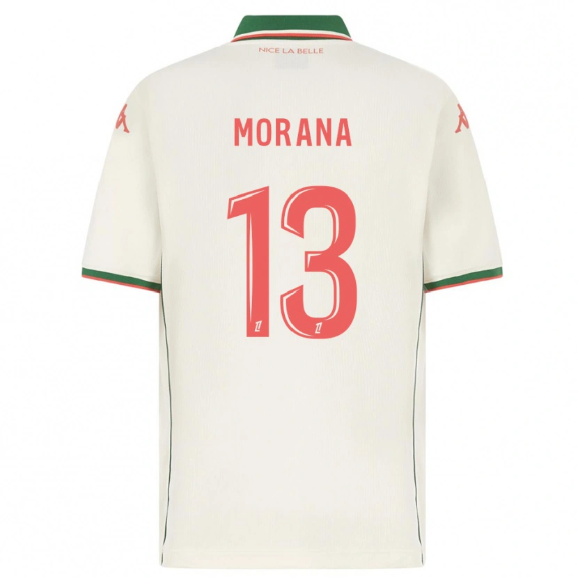 Danxen Men Djelan Morana #13 White Green Away Jersey 2025/26 T-Shirt