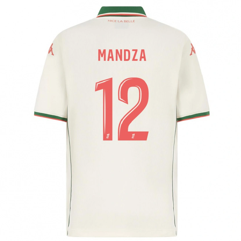 Danxen Men Xavier Mandza #12 White Green Away Jersey 2025/26 T-Shirt
