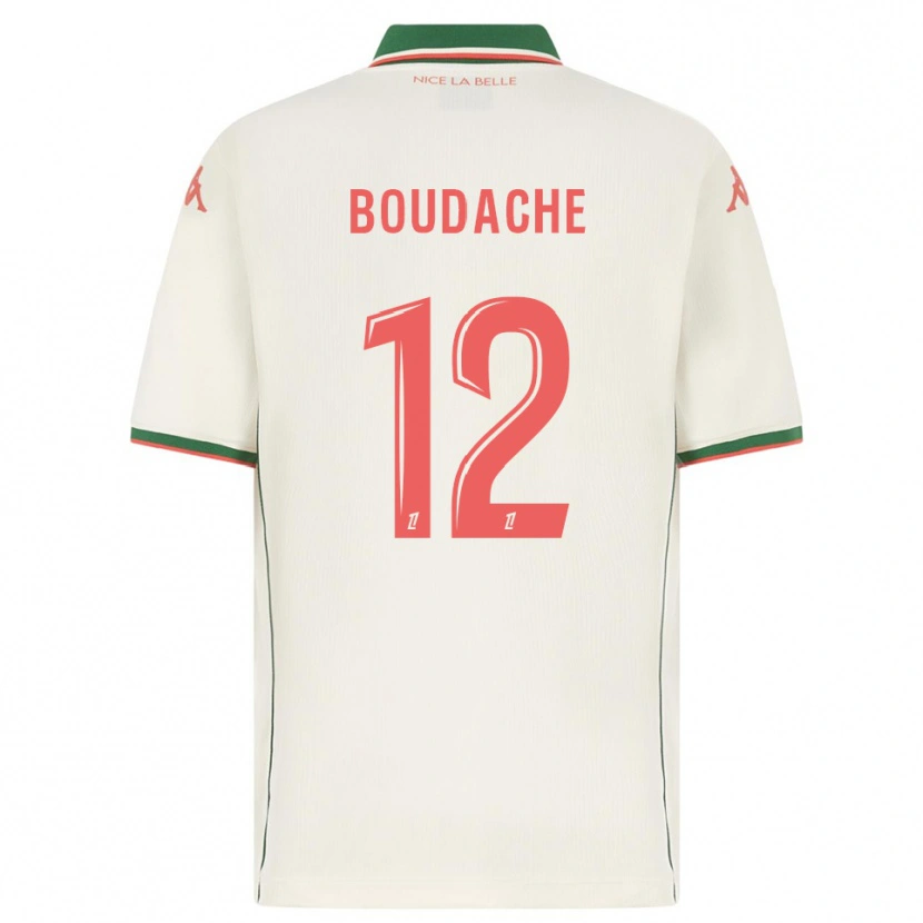 Danxen Men Kaïl Boudache #12 White Green Away Jersey 2025/26 T-Shirt