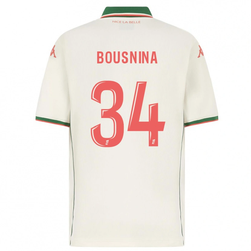 Danxen Men Farès Bousnina #34 White Green Away Jersey 2025/26 T-Shirt