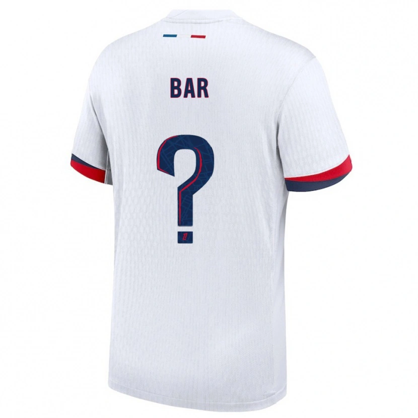 Danxen Men Arthur Bar #0 White Red Away Jersey 2025/26 T-Shirt