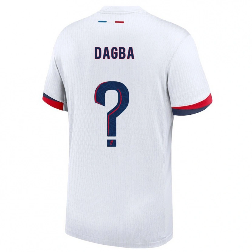 Danxen Men Colin Dagba #0 White Red Away Jersey 2025/26 T-Shirt