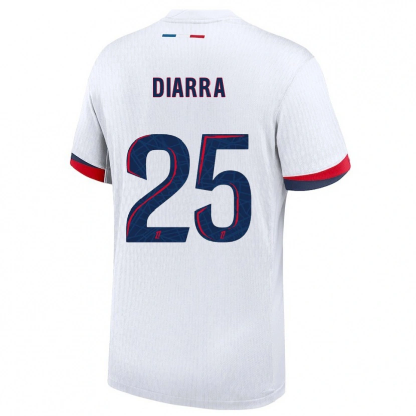 Danxen Men Agueissa Diarra #25 White Red Away Jersey 2025/26 T-Shirt