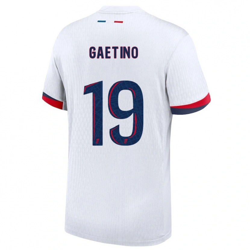 Danxen Men Eva Gaetino #19 White Red Away Jersey 2025/26 T-Shirt