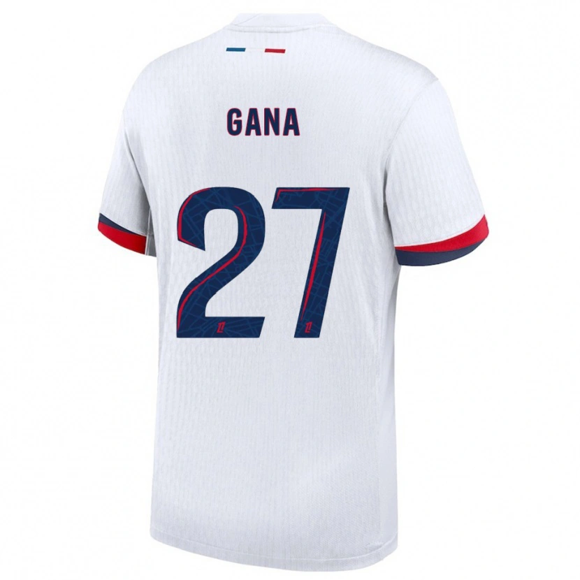 Danxen Men Idrissa Gana Gueye #27 White Red Away Jersey 2025/26 T-Shirt