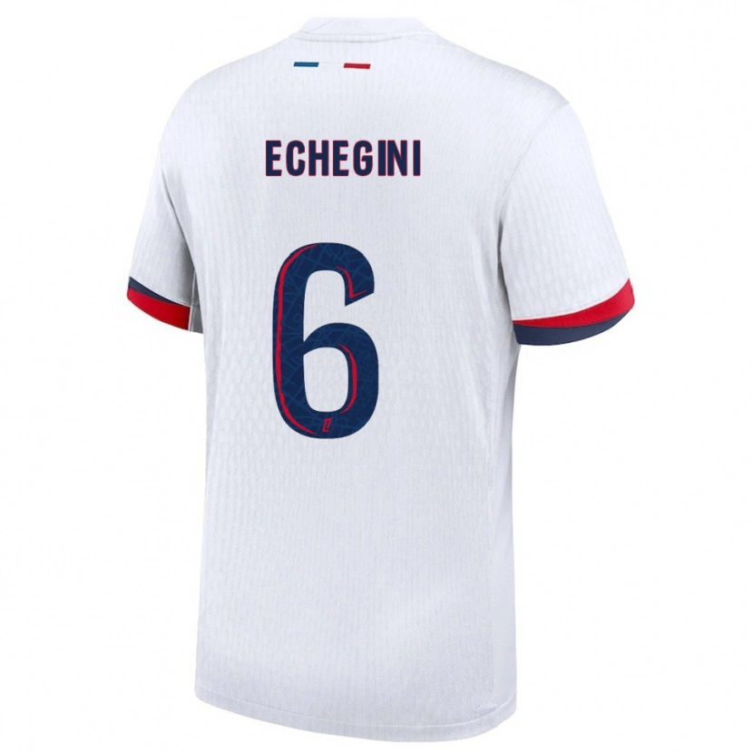 Danxen Men Joe Echegini #6 White Red Away Jersey 2025/26 T-Shirt