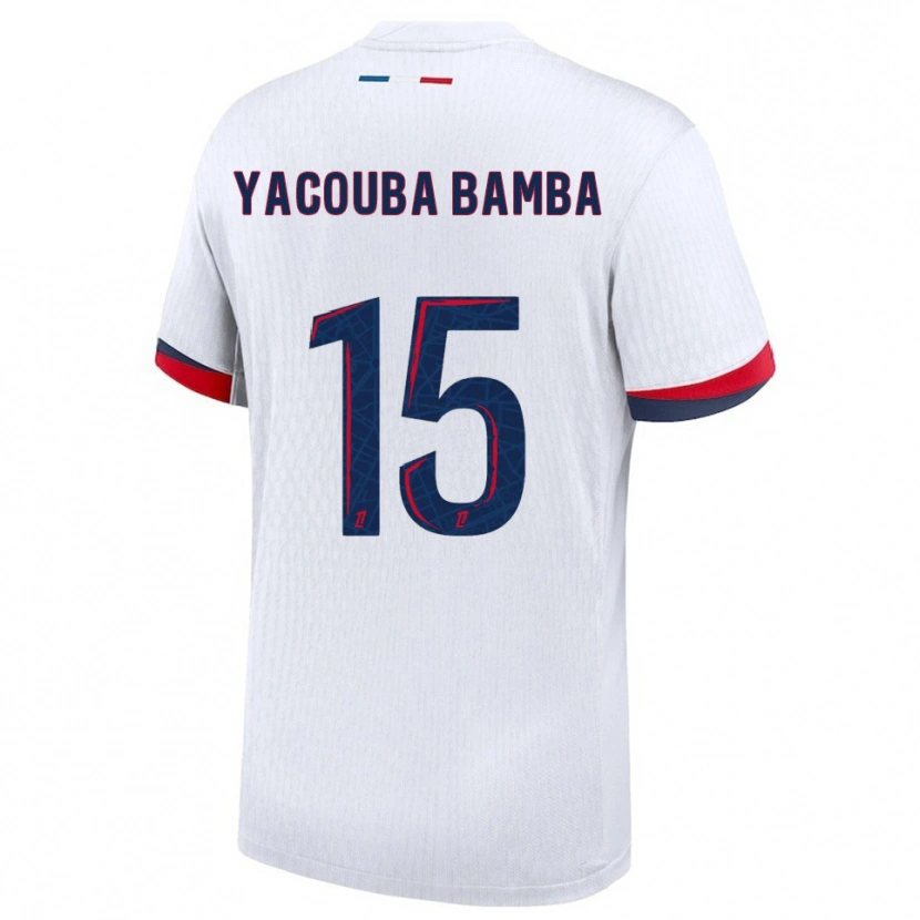 Danxen Men Ben Yacouba Bamba #15 White Red Away Jersey 2025/26 T-Shirt