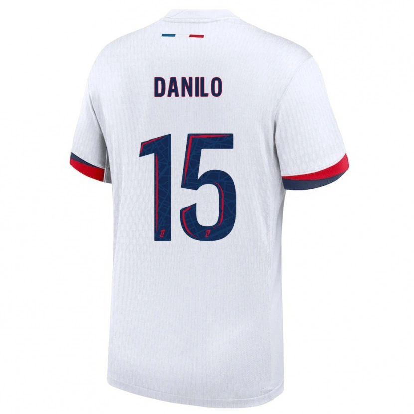 Danxen Men Danilo Pereira #15 White Red Away Jersey 2025/26 T-Shirt