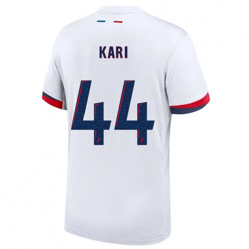 Danxen Men Ayman Kari #44 White Red Away Jersey 2025/26 T-Shirt