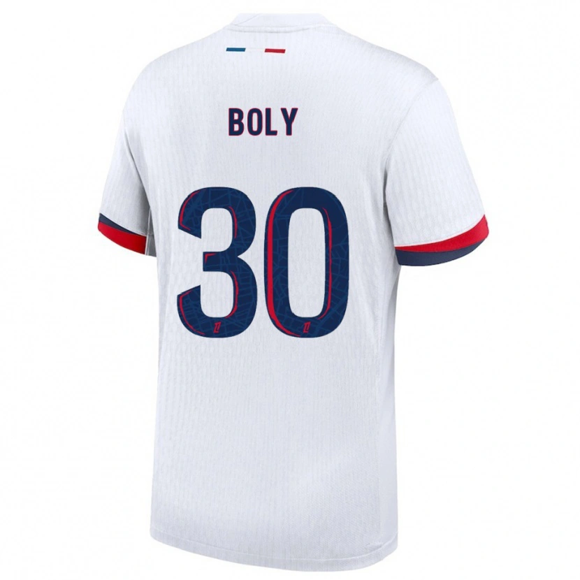 Danxen Men David Boly #30 White Red Away Jersey 2025/26 T-Shirt