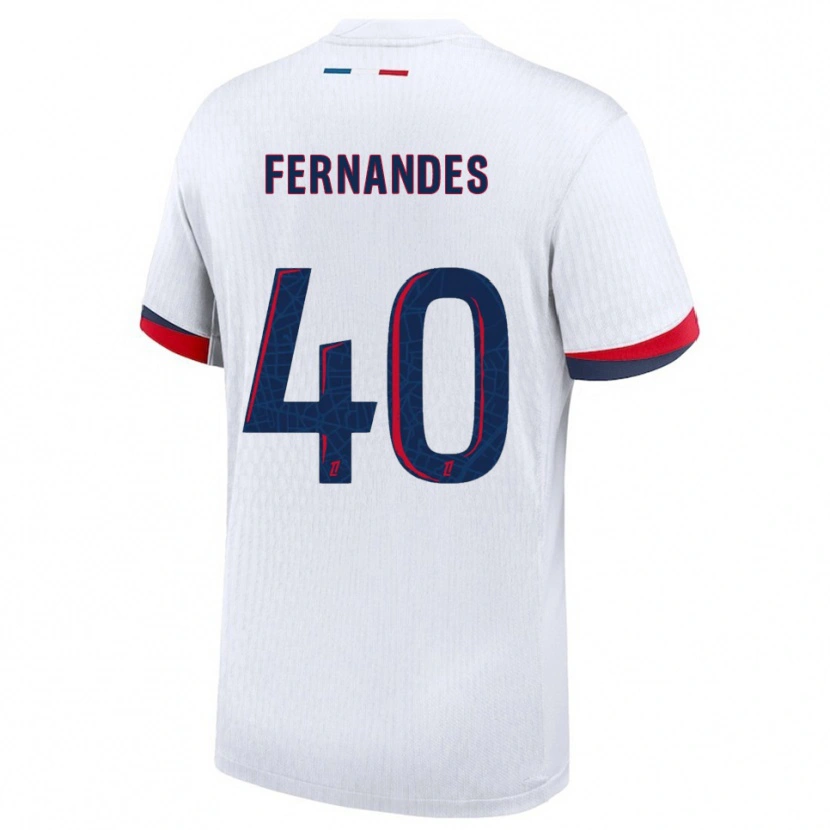 Danxen Men Alyssa Fernandes #40 White Red Away Jersey 2025/26 T-Shirt