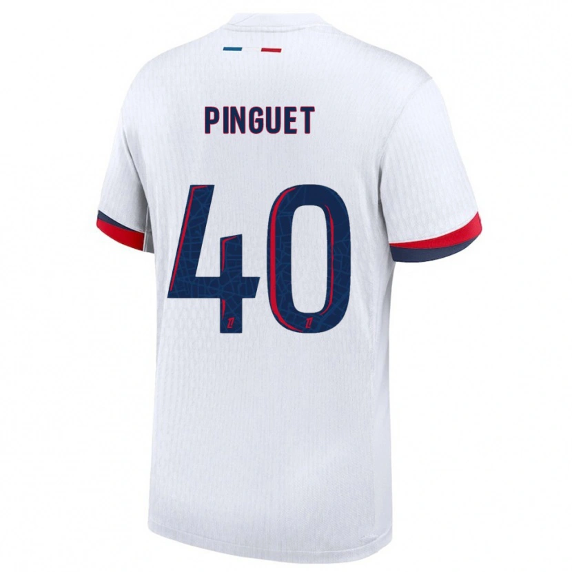 Danxen Men Alice Pinguet #40 White Red Away Jersey 2025/26 T-Shirt